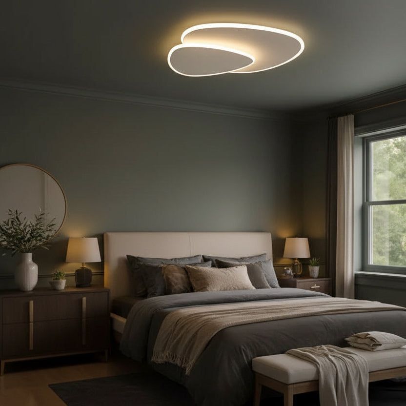 Stylish Flush Mount Ceiling Light with Soft Diffused Illumination | Modern Triangle Design for Elegant Home Decor 2