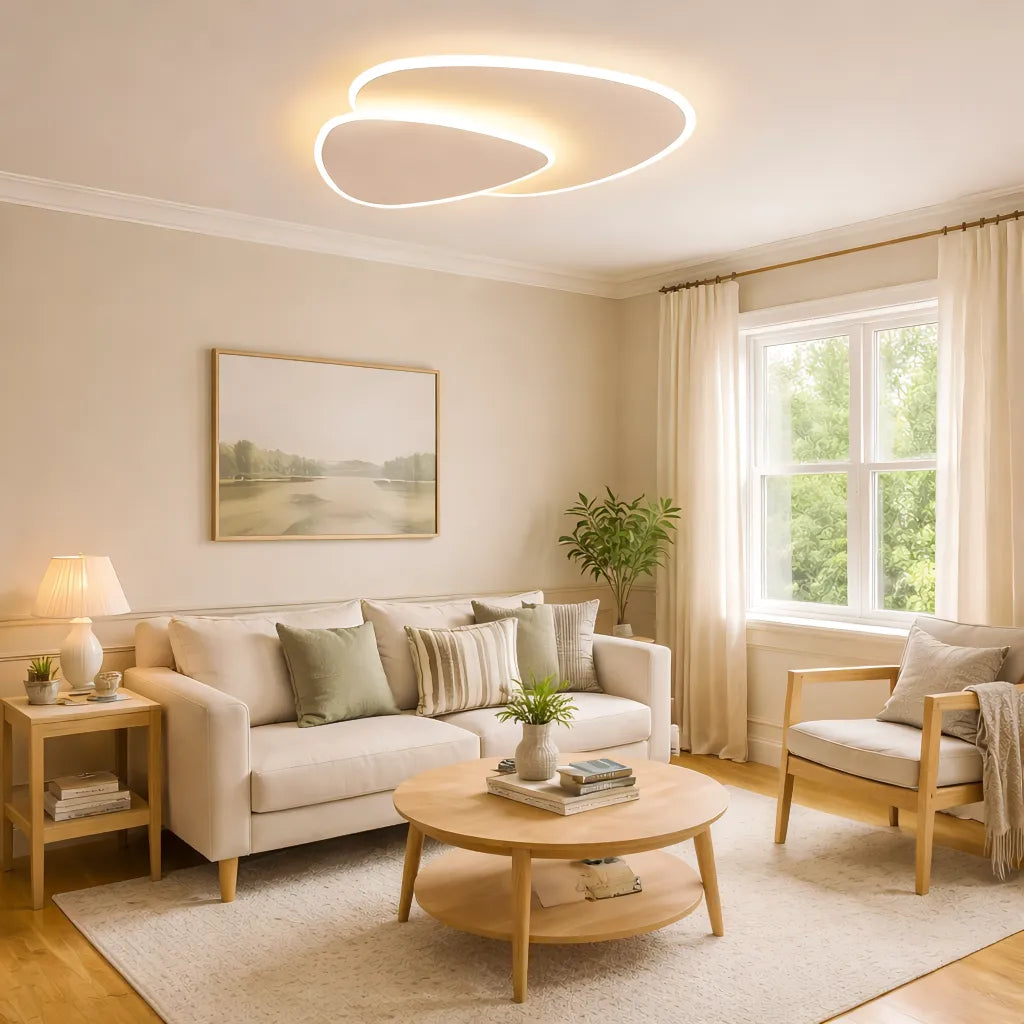 Stylish Flush Mount Ceiling Light with Soft Diffused Illumination | Modern Triangle Design for Elegant Home Decor 5