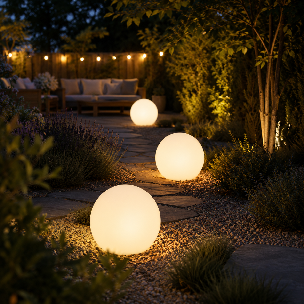 Vibrant Solar Garden Lights | LED Orb with Remote Control & 16 Color Options for Stunning Outdoor Ambiance 1