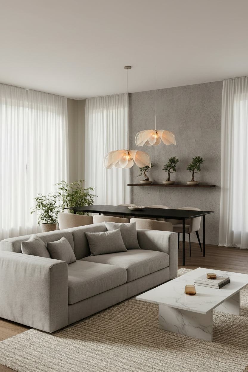 Wabi Sabi | Modern Chandelier Light with LED Bulbs | Elegant Design for Ambiance 4