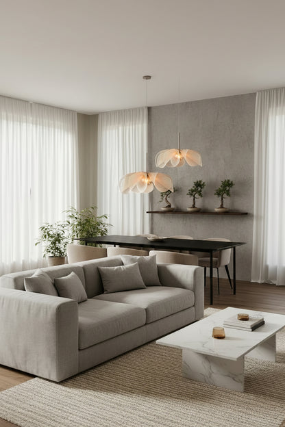 Wabi Sabi | Modern Chandelier Light with LED Bulbs | Elegant Design for Ambiance 4