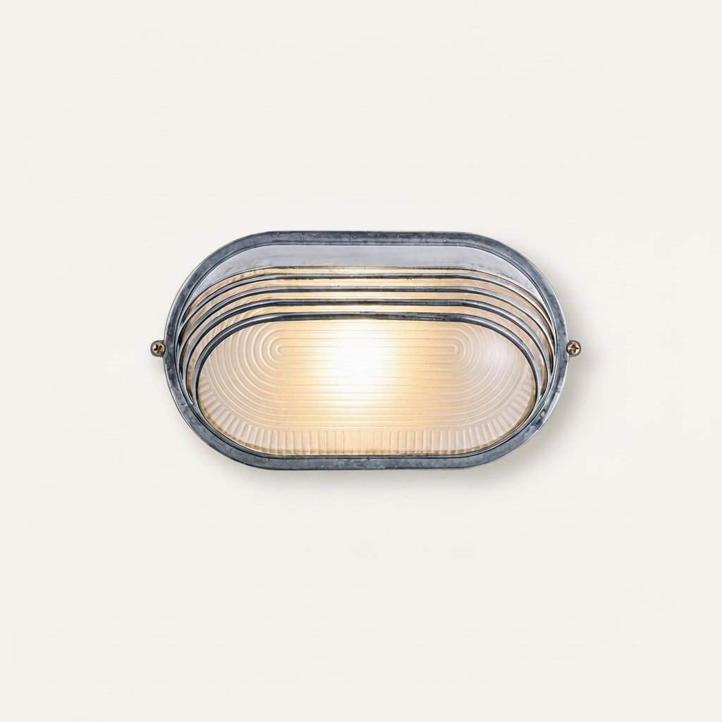 Small size light fixture with dimensions and features on a white background