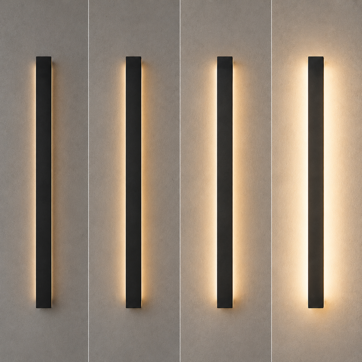 LED wall sconce with color temperature options and features displayed.