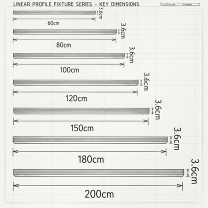 Modern Minimalist | Linear LED Ceiling Light Fixture with Soft Acrylic Diffuser | Ideal Dining Room Lighting Solution 11
