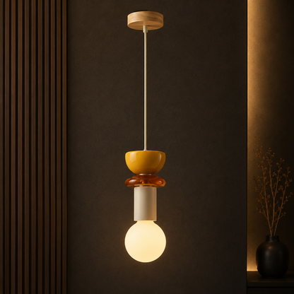 Geometric Pendant Light for Kids' Room with Colorful Design | Modern Illumination for Playful Spaces 2